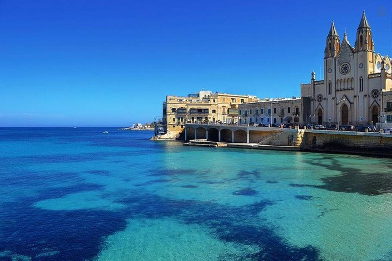 Chic 2Br Penthouse Steps From The Promenade Apartment Sliema Ngoại thất bức ảnh