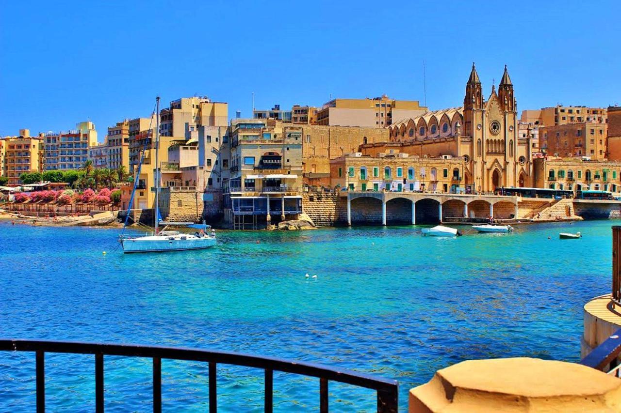 Chic 2Br Penthouse Steps From The Promenade Apartment Sliema Ngoại thất bức ảnh